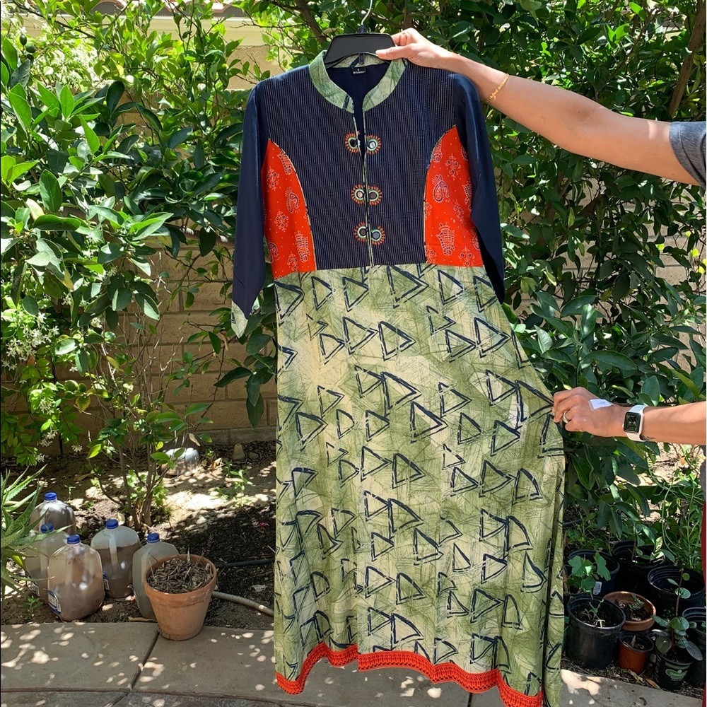 Beautiful Indian dress with mirror work